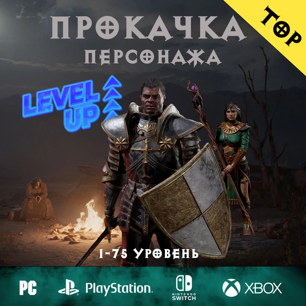Прокачка уровня 1-75 / Буст аккаунта Diablo 2