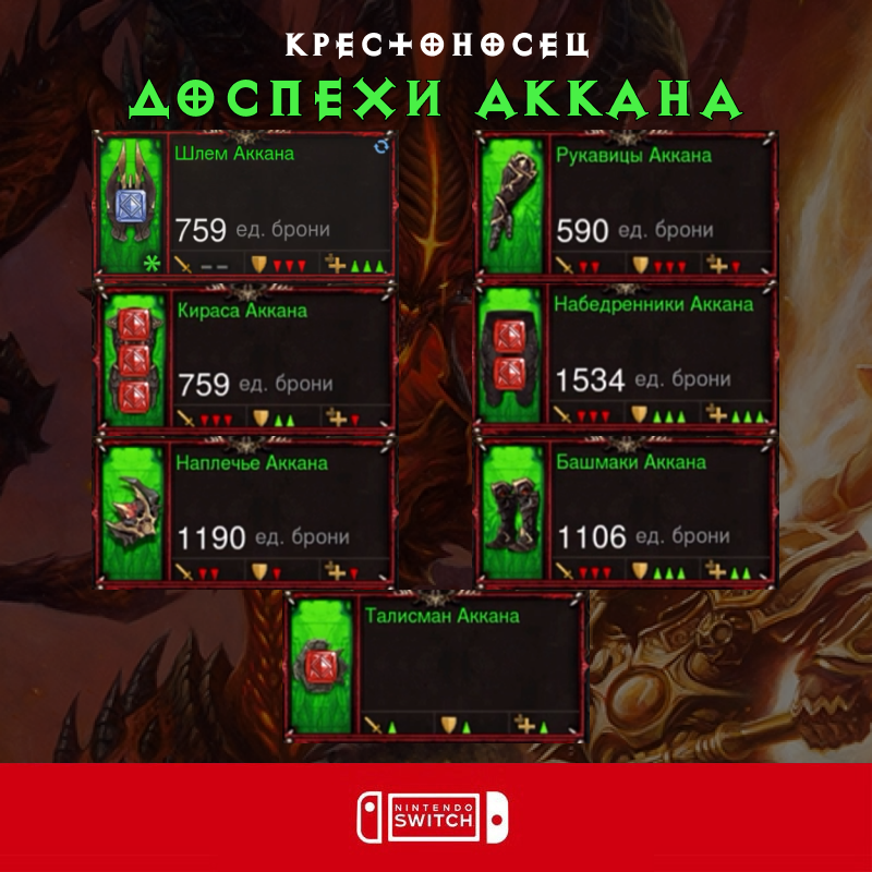 Комплект: Доспехи Аккана (Nintendo Switch)