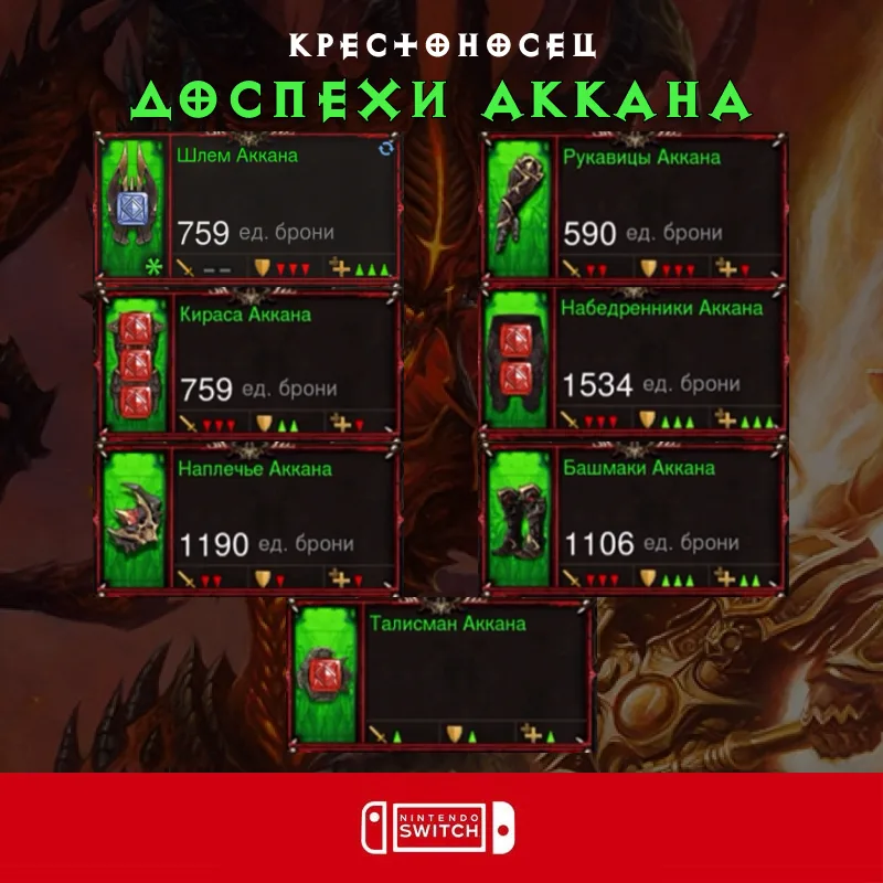 Комплект: Доспехи Аккана (Nintendo Switch)