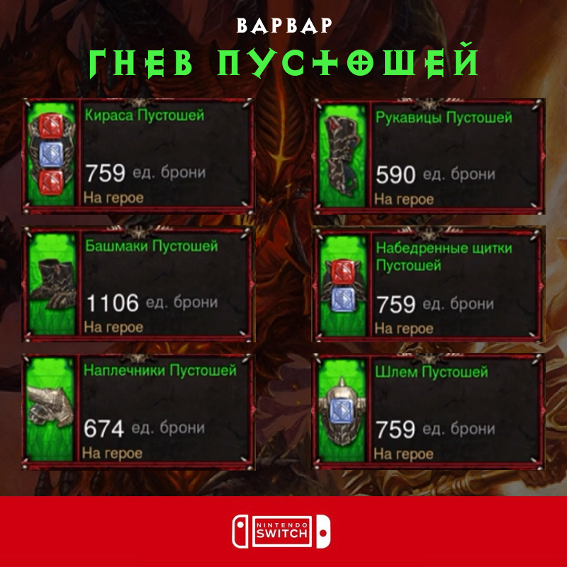 Комплект: Гнев Пустошей (Nintendo Switch)