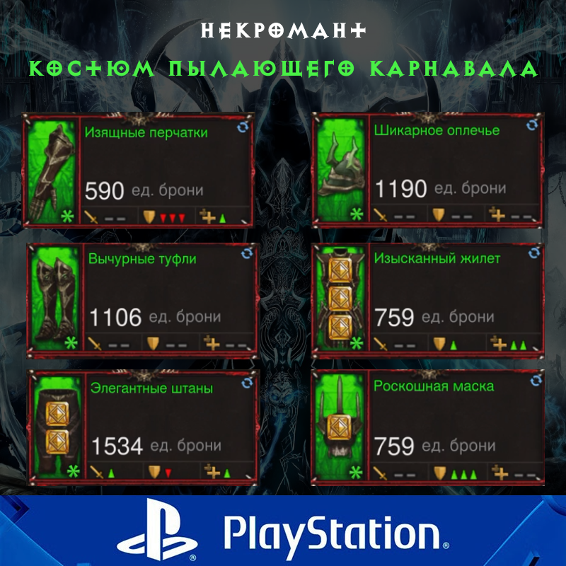 Комплект: Костюм пылающего карнавала (PlayStation)