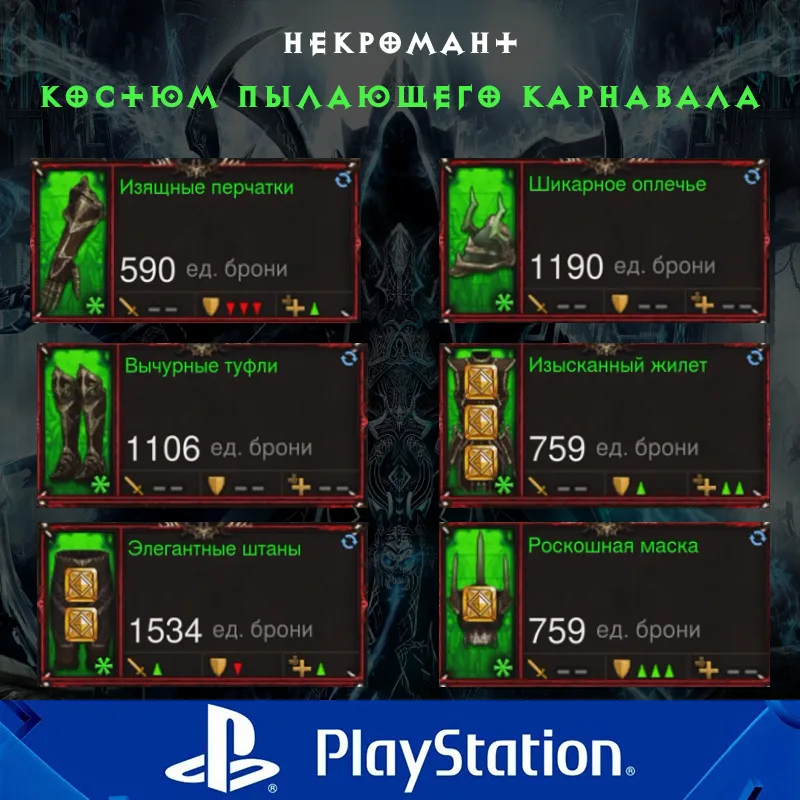Комплект: Костюм пылающего карнавала (PlayStation)