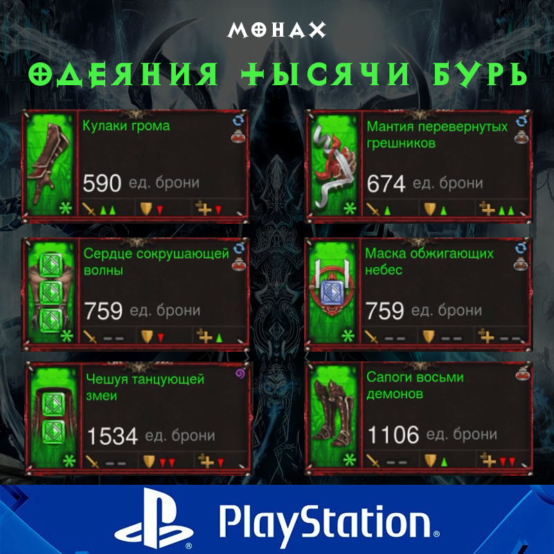 Комплект: Одеяния тысячи бурь (PlayStation)