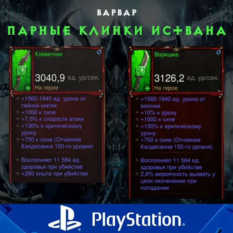 Комплект: Парные клинки Иствана (PlayStation)