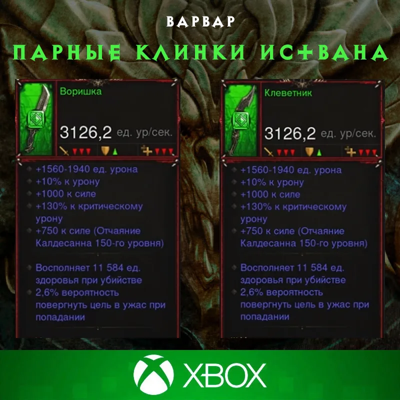 Комплект: Парные клинки Иствана (Xbox)