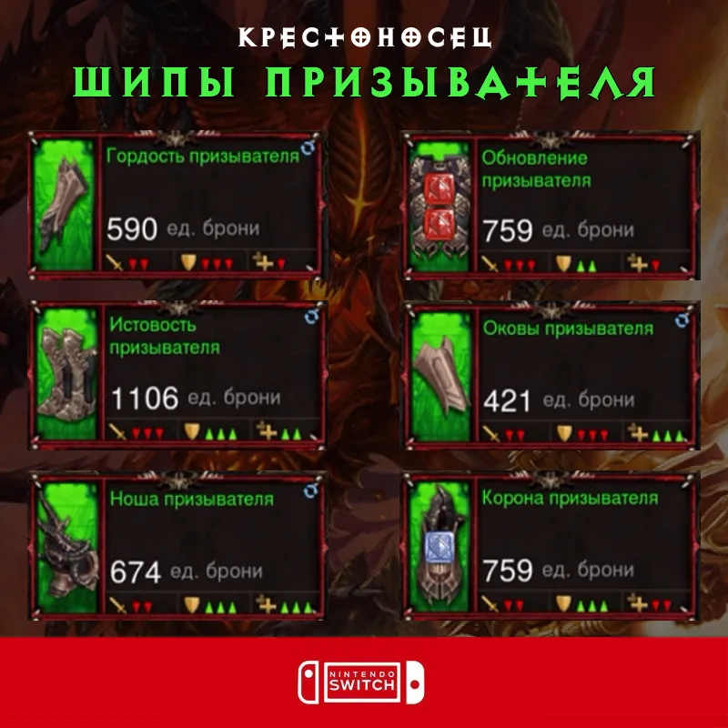 Комплект: Шипы призывателя (Nintendo Switch)